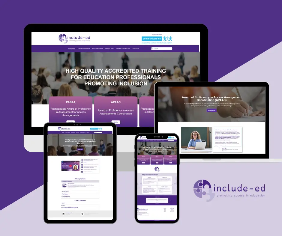Website. Include Portfolio | Include-Ed | Ashore Digital